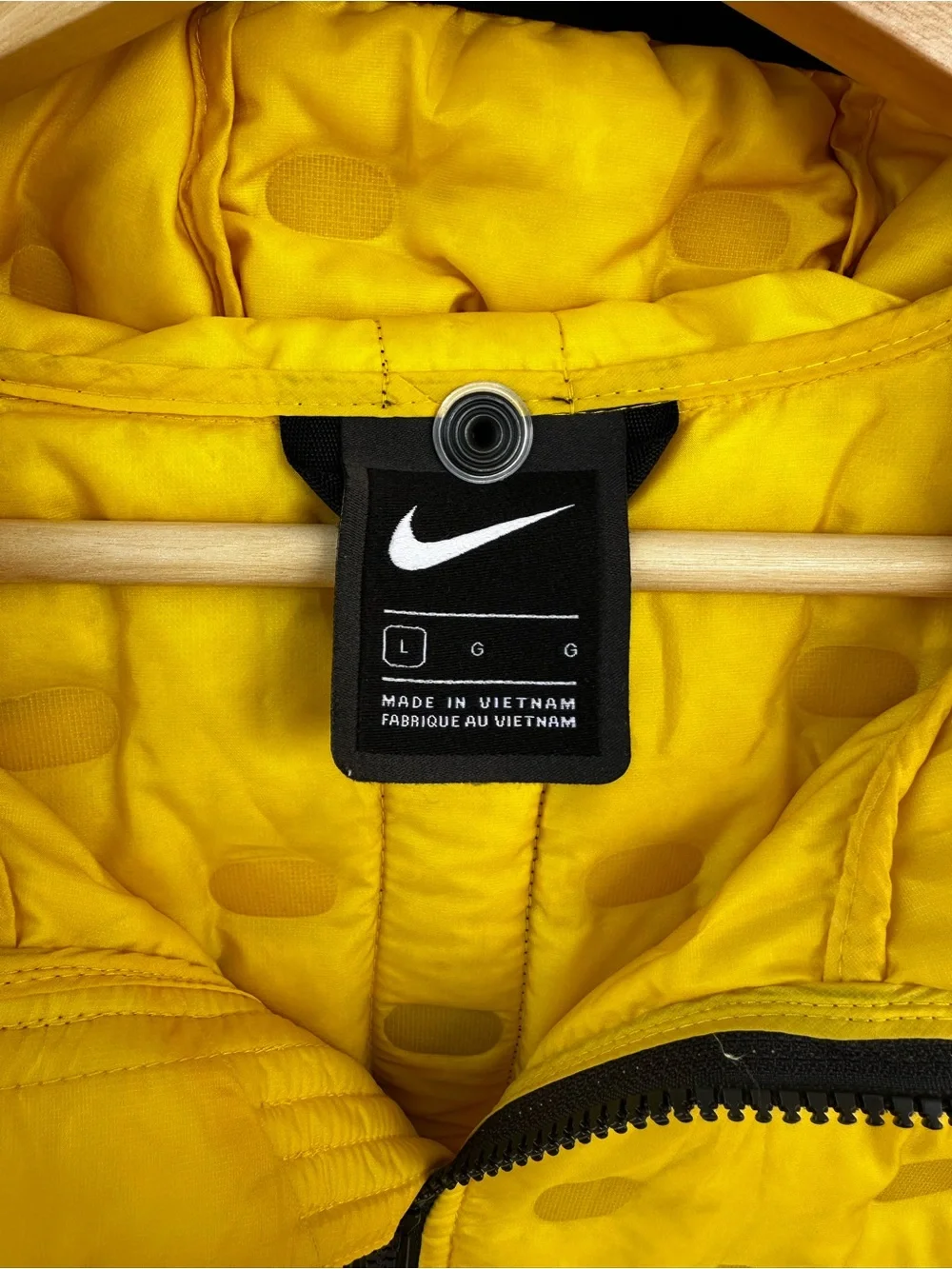 Nike Sportswear Tech Pack Down Fill Puffer Jacket Neon Yellow Men's Size L